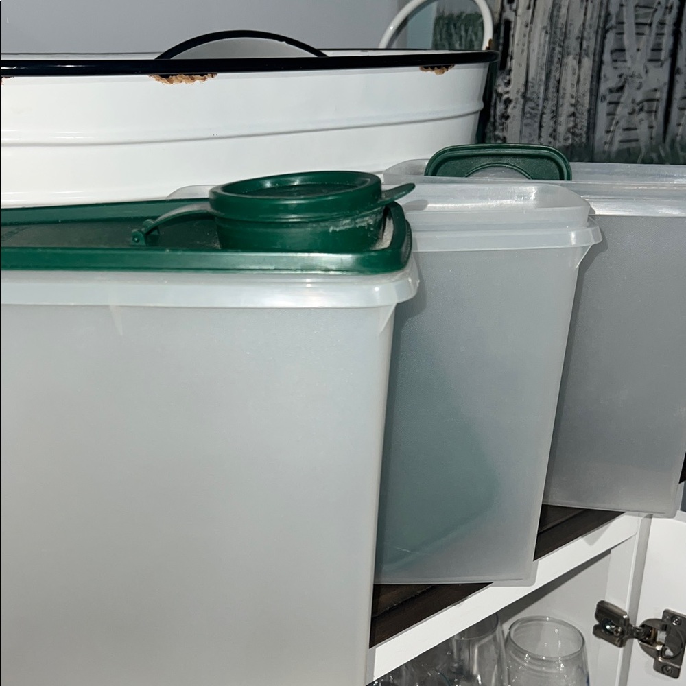 3 Tupperware Cereal Containers